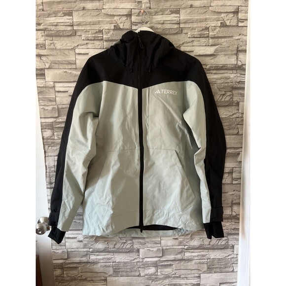 NWT Women’s Adidas Terrex Techrock 3L Rain.RDY Alpine Skiing Medium Jacket - Picture 1 of 16